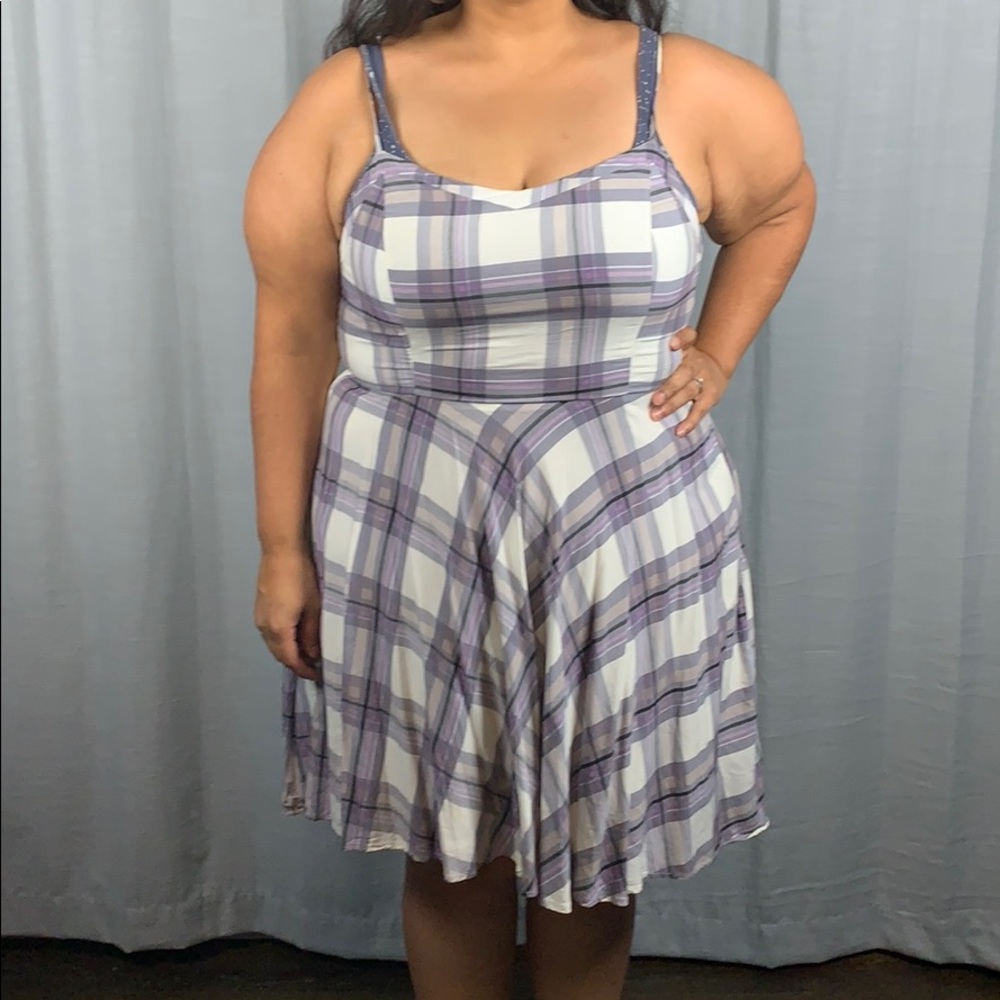 Plaid Lavender Dress